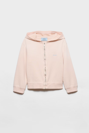 Prada Cotton fleece hoodie zipper jacket