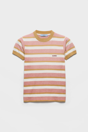 Prada Bayadere stripe jersey T-shirt