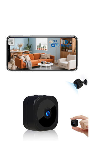 2PCS Mini Security Camera 1080P WiFi Rechargeable, Night Vision Motion Detection, Bluetooth App Control, 24/7 Cycle Recording, Indoor Cam for Home, Office Pet & Baby Monitor