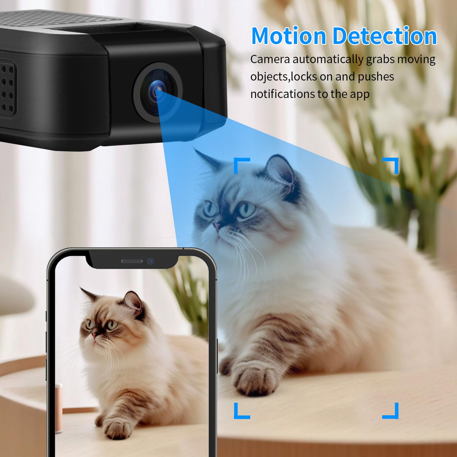 Mini WiFi Security Camera 1080P Wireless Surveillance Cam Compact Design, HD 1080P Video, Wireless Connectivity, Indoor Monitoring, Smart Home Security - Image 11
