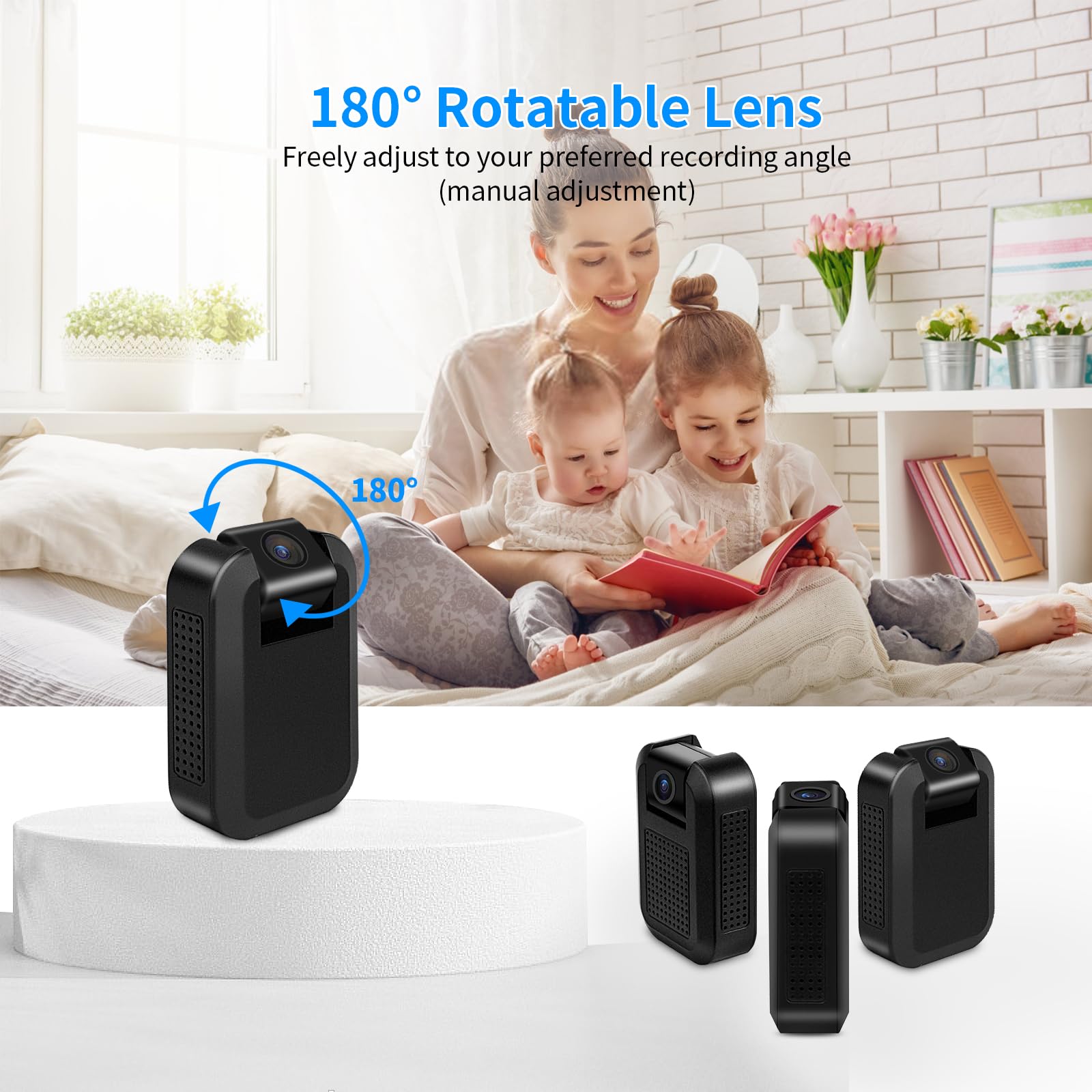 Mini WiFi Security Camera 1080P Wireless Surveillance Cam Compact Design, HD 1080P Video, Wireless Connectivity, Indoor Monitoring, Smart Home Security - Image 4