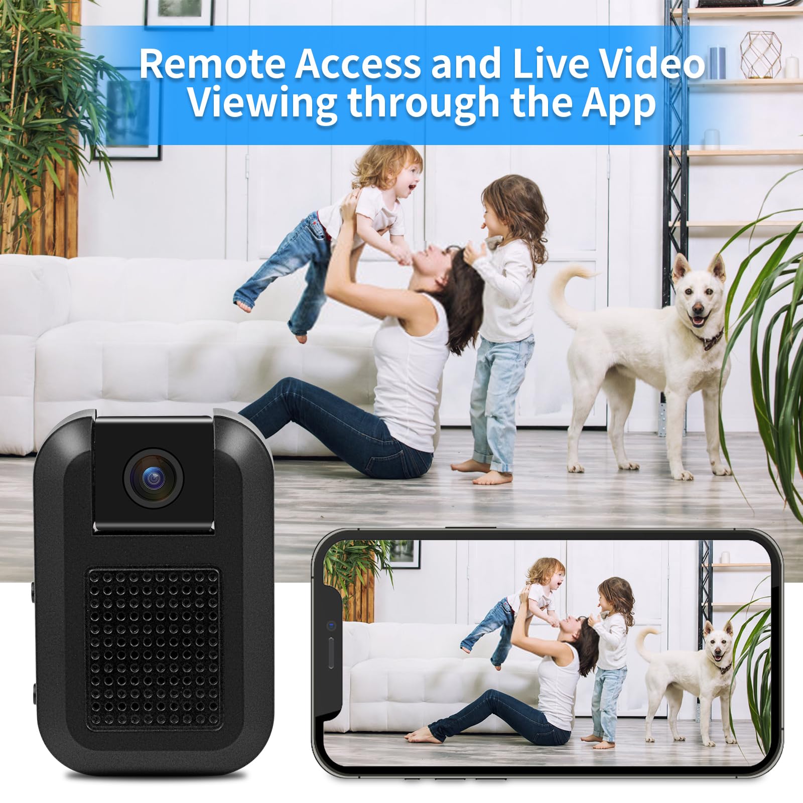 Mini WiFi Security Camera 1080P Wireless Surveillance Cam Compact Design, HD 1080P Video, Wireless Connectivity, Indoor Monitoring, Smart Home Security - Image 5