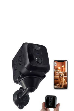 WOLF SHIELD Mini WiFi Hidden Camera – HD Wireless Indoor Camera, 30-Day Standby, Night Vision, Motion Detection Alerts, Home Security Camera