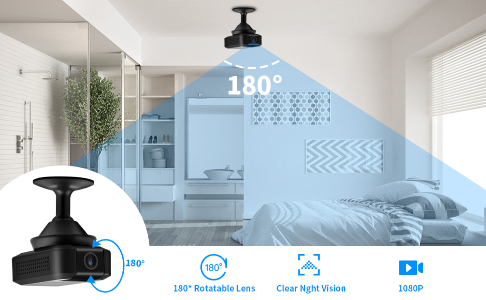Mini WiFi Security Camera 1080P Wireless Surveillance Cam Compact Design, HD 1080P Video, Wireless Connectivity, Indoor Monitoring, Smart Home Security - Image 10